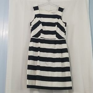 Liz Clairborne Sz 12 Sleevedress Dress Black&White